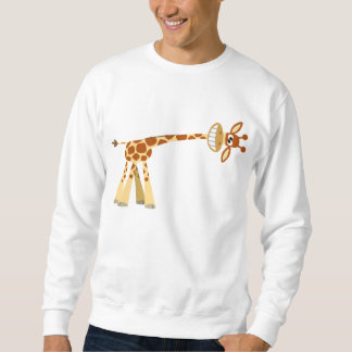 Moletom Hee Hee!! T-shirt de girafa de desenho animado