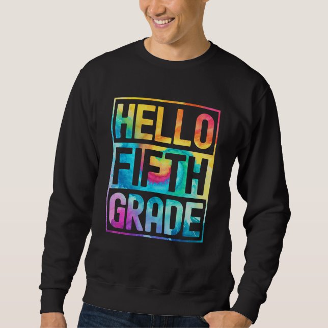Moletom Hello Fifth Grade Back to School 5th Grade Teacher (Frente)