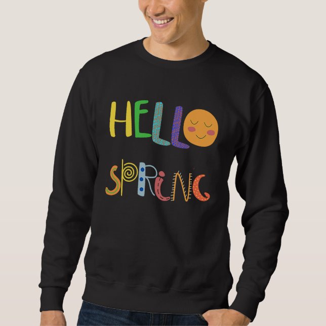 Moletom Hello Spring Fun Happy Spring (Frente)