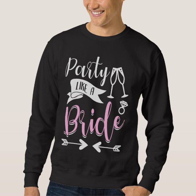 Moletom Hen Party Wedding Married Bachelor Bride To Be Bac (Frente)