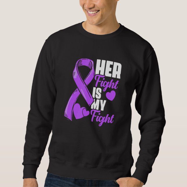 Moletom Her Fight Is My Fight Epilepsy Survivor Epilepsy A (Frente)