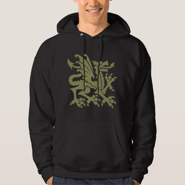 Moletom Heraldic Dragon 01 - Khaki (Frente)