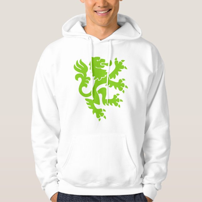 Moletom Heraldic Lion 01 - Verde marciano (Frente)