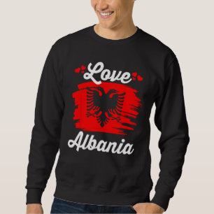 Moletom Herança Albânia Bandeira Patriótico Amor Albanês A