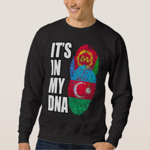 Moletom Herança Da Bandeira Do DNA Mix Do Azerbaijão E Da