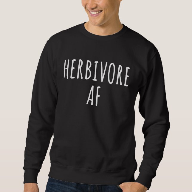 Moletom Herbivore AF Plant Based Vegan Pride Proud Cruelty (Frente)