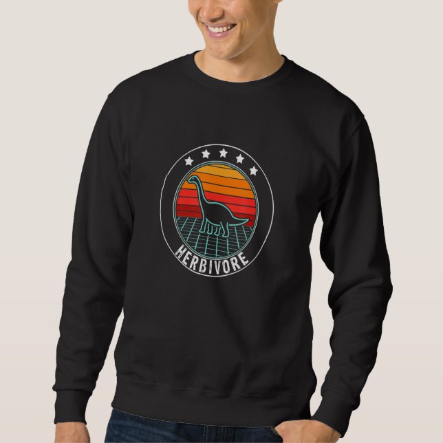 Moletom Herbívoro, design de estilo de vida vegano saudáve (Frente)