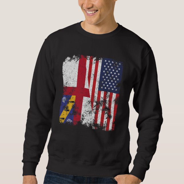 Moletom Herm USA Flag - Half American (Frente)