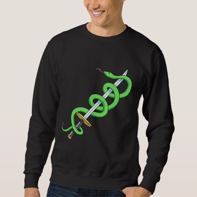 Moletom Herpetologista do réptil cobra (Frente)