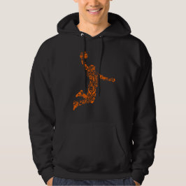 Moletom Herren Hoddie mit Basketballspieler Motiv