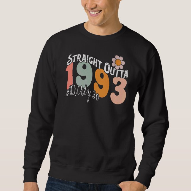 Moletom Hetero Extraído 1993 Sujo 30aniversário de 30 anos (Frente)