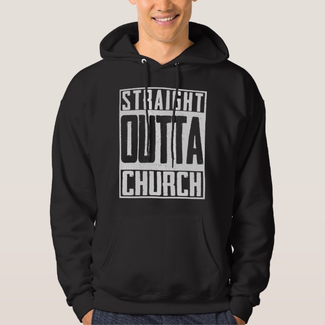 Moletom Hetero Fora da Igreja Religião Cristã Jesus (Frente)