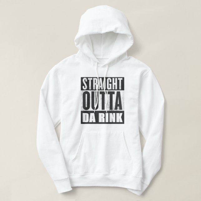 Moletom Hetero Fora Da Rink Hoodie Branco (Frente do Design)
