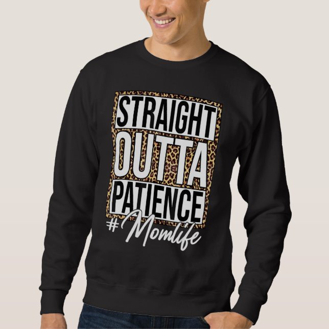 Moletom Hetero Leopardo Fora da Paciência Mãe Mãe Mãe (Frente)