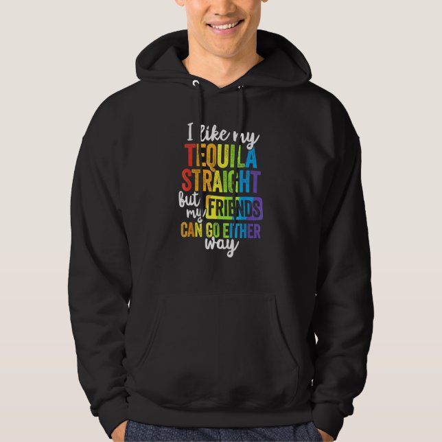 Moletom Hetero Lgbt Ally Tequila Amigos De Qualquer Forma (Frente)