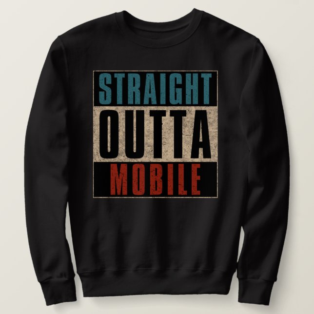 Moletom Hetero Outta Mobile Alabama AL (Frente do Design)