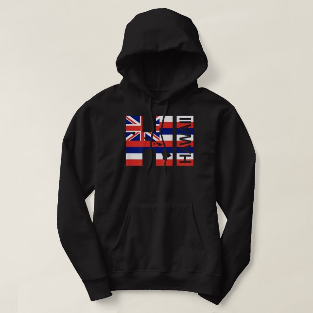 Moletom HI Hawaii Islands Hawaii Flag Beach (Frente do Design)