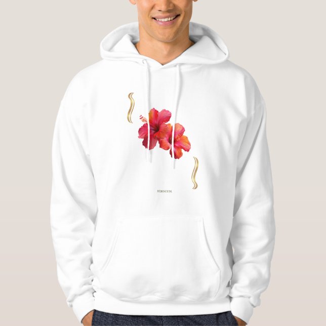 Moletom Hibiscus Floral Design – Tropical (Frente)