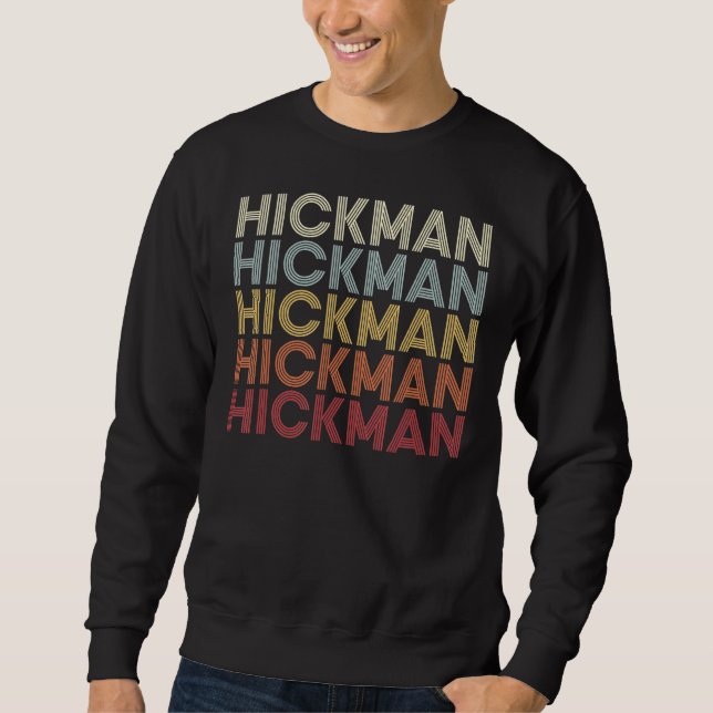 Moletom Hickman Kentucky Hickman KY Retro Vintage Text (Frente)