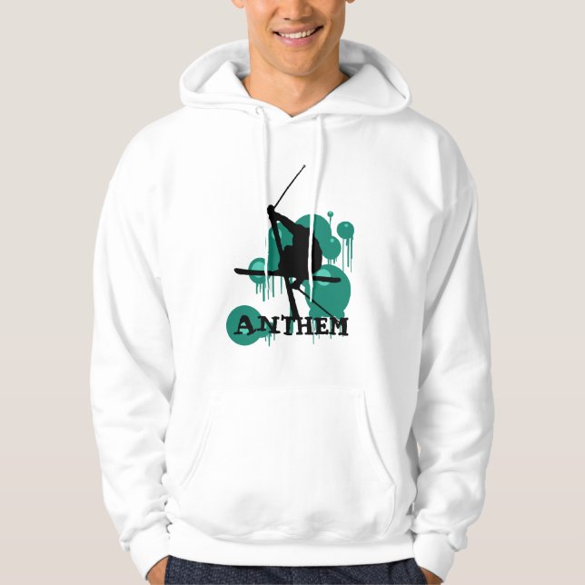 Moletom HINO do hoodie do esqui (Frente)