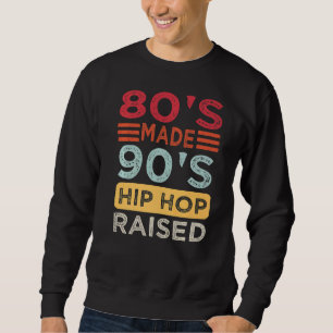 Moletom Hip Hop cita o anos 80 Hip Hop criado 90's Retro