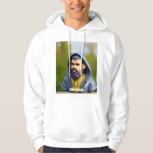 Moletom HipHop Drake Retrato Art Gnomis Foto Impressão Jig