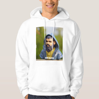 Moletom HipHop Drake Retrato Art Gnomis Foto Impressão Jig