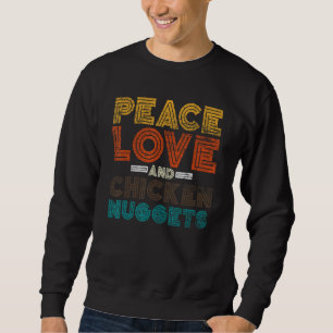Moletom Hippie Foodie Oferece Amor Pela Paz E Nuggets De F