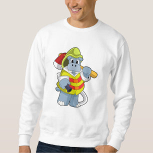 Moletom Hippo como Bombeiro com Ax