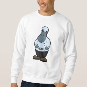 Moletom Hippo como cozinheiro com Pan