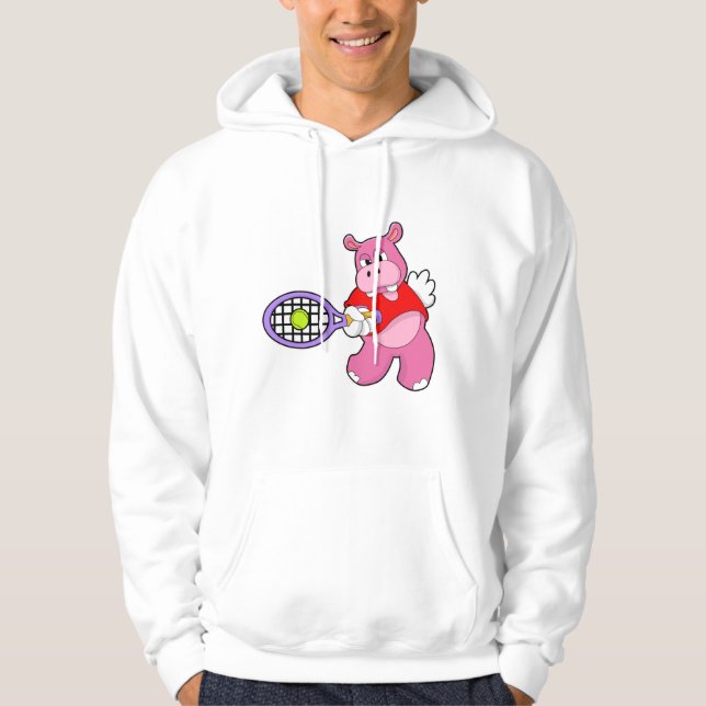 Moletom Hippo em Tênis com raquete Tênis (Frente)