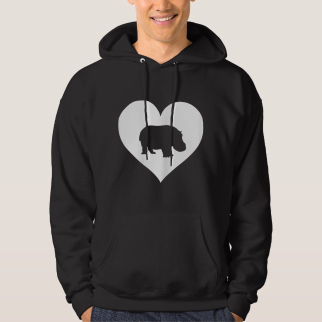 Moletom Hippo Lover Hippopotamus e Crianças (Frente)
