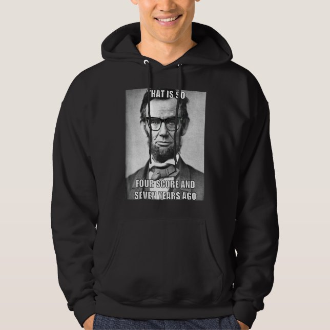 Moletom Hipster Abraham Lincoln (Frente)