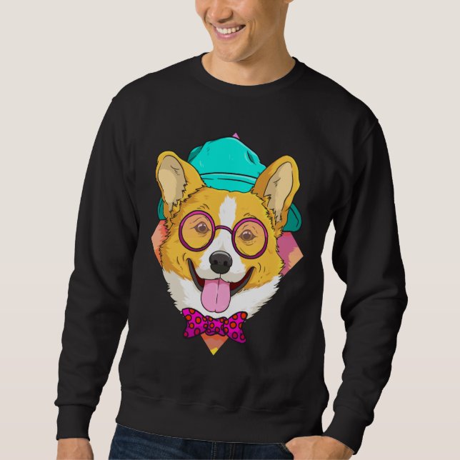 Moletom Hipster Corgi Cachorro Corgi Ideias Masculinas Mul (Frente)