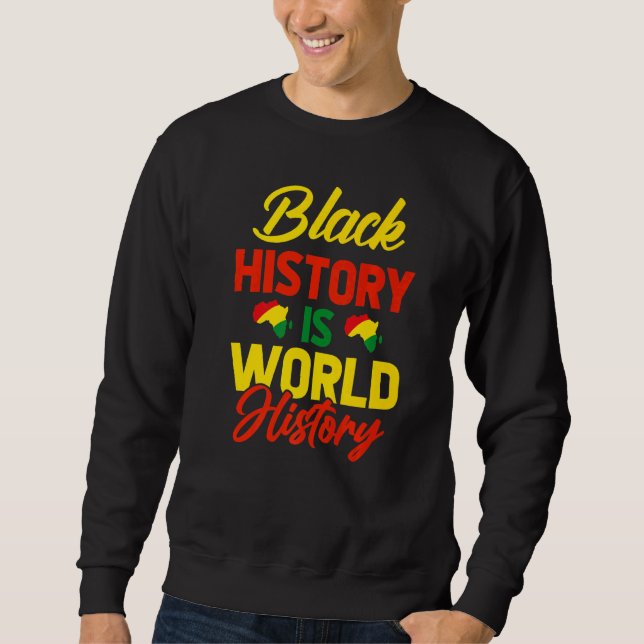 Moletom História Negra É História Mundial (Frente)