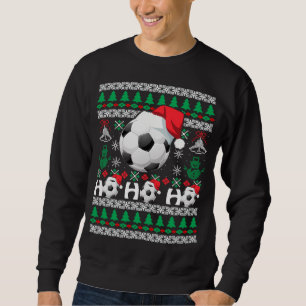 Moletom HO HO HO HO Futebol Ugly Christmas Sweater Hanta G