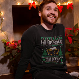 Moletom Ho Ho Hold My Beer Funny Christmas