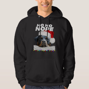 Moletom Ho Ho Nope Rottweiler Bonito de Natal