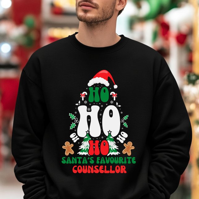 Moletom Ho Ho Papais noeis Favoritos Conselheiro (Criador carregado)
