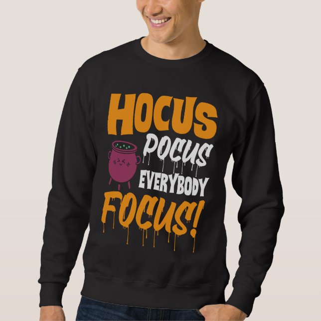 Moletom Hocus Pocus Todos se Concentrem   Haloween (Frente)