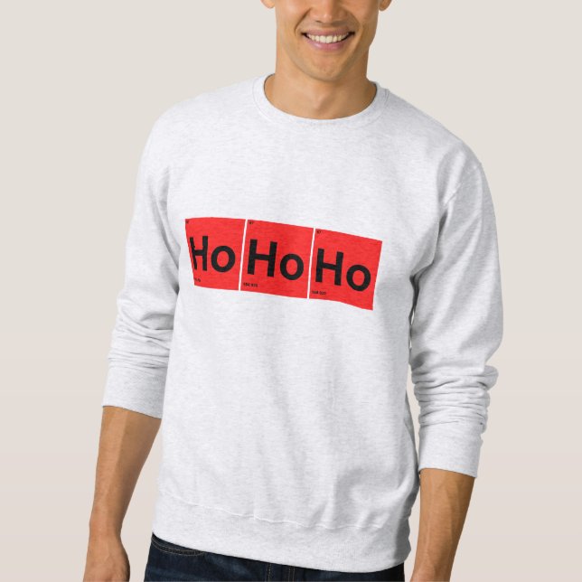 Moletom HoHo - Elemento Periódico de Natal (Frente)