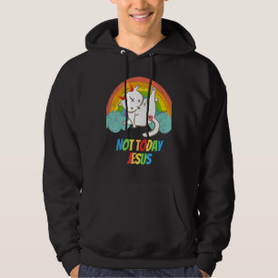 Moletom Hoje Não Jesus Culto Engraçado Satanás Hail S