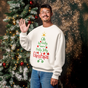 Moletom Holly Jolly Christmas Typografia Classic Song