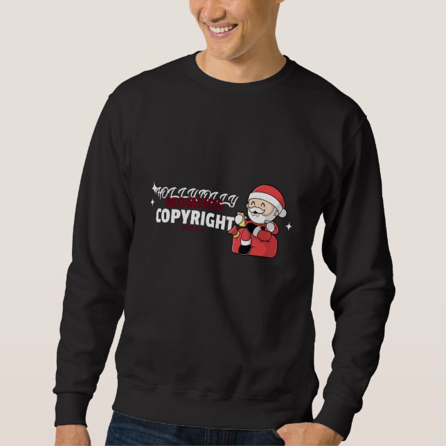 Moletom Holly Jolly Moments Copyright Components Free (Frente)