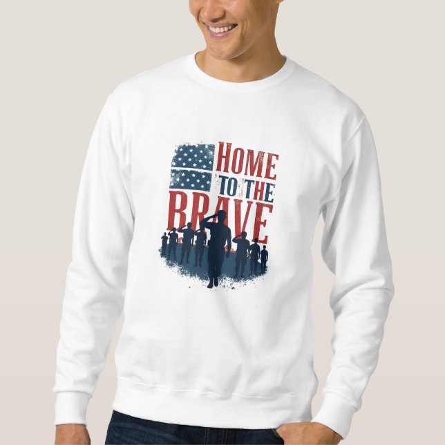 Moletom Home of the Brave Salute Tee (Frente)