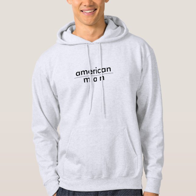 Moletom Homem Americano Hoed Sweatshirt (Frente)