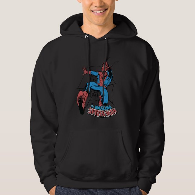 Moletom Homem-Aranha Balançando a Teia da Marvel Comics (Frente)