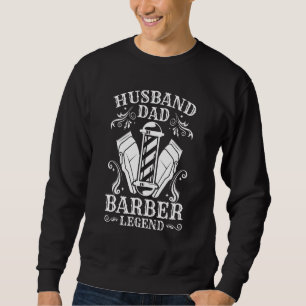 Moletom Homem Marido Pai Barbeiro Lenda Barbeiro Barbearia