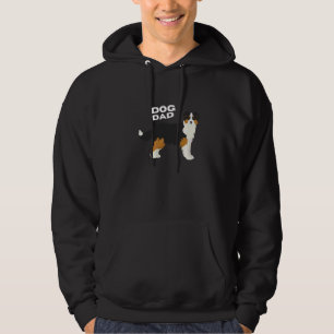 Moletom Homem Pai Cachorro Pastor Australiano Preto e Bege