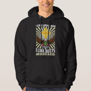 Moletom Homem Simples Como Beterraba Acredita Em Jesus C